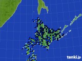 北海道地方のアメダス実況(気温)(2018年02月07日)