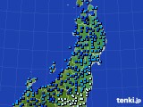 東北地方のアメダス実況(気温)(2018年02月07日)