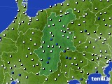 長野県のアメダス実況(風向・風速)(2018年02月07日)