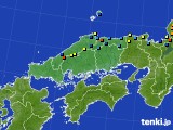 2018年02月08日の中国地方のアメダス(積雪深)