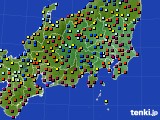 2018年02月08日の関東・甲信地方のアメダス(日照時間)