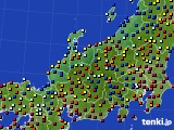 北陸地方のアメダス実況(日照時間)(2018年02月08日)