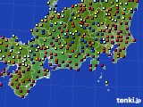 東海地方のアメダス実況(日照時間)(2018年02月08日)