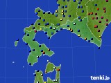 道南のアメダス実況(日照時間)(2018年02月08日)
