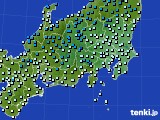 関東・甲信地方のアメダス実況(気温)(2018年02月09日)