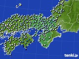 近畿地方のアメダス実況(降水量)(2018年02月10日)