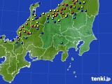 関東・甲信地方のアメダス実況(積雪深)(2018年02月10日)