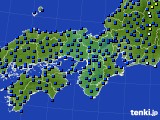 近畿地方のアメダス実況(日照時間)(2018年02月10日)