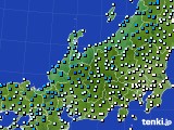 北陸地方のアメダス実況(気温)(2018年02月10日)