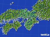 近畿地方のアメダス実況(気温)(2018年02月10日)