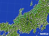 2018年02月10日の北陸地方のアメダス(風向・風速)