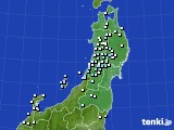 東北地方のアメダス実況(降水量)(2018年02月11日)