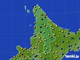 道北のアメダス実況(積雪深)(2018年02月11日)