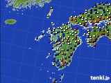 九州地方のアメダス実況(日照時間)(2018年02月11日)