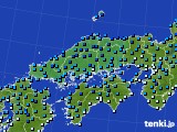 中国地方のアメダス実況(気温)(2018年02月11日)