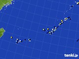 沖縄地方のアメダス実況(風向・風速)(2018年02月11日)