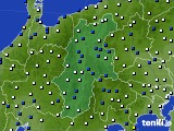 2018年02月11日の長野県のアメダス(風向・風速)