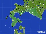 道南のアメダス実況(風向・風速)(2018年02月11日)