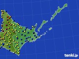 道東のアメダス実況(積雪深)(2018年02月12日)