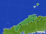 島根県のアメダス実況(積雪深)(2018年02月12日)