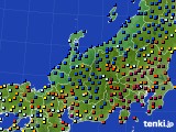 北陸地方のアメダス実況(日照時間)(2018年02月12日)