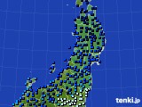 東北地方のアメダス実況(気温)(2018年02月12日)