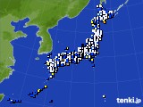 2018年02月12日のアメダス(風向・風速)