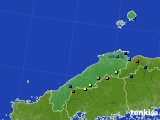 2018年02月13日の島根県のアメダス(積雪深)