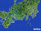 東海地方のアメダス実況(気温)(2018年02月13日)