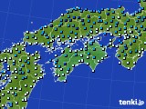 四国地方のアメダス実況(気温)(2018年02月13日)