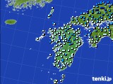 九州地方のアメダス実況(気温)(2018年02月13日)