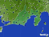 静岡県のアメダス実況(風向・風速)(2018年02月13日)