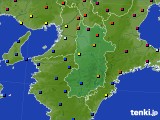 2018年02月16日の奈良県のアメダス(日照時間)