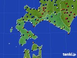 道南のアメダス実況(日照時間)(2018年02月16日)