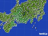 2018年02月16日の東海地方のアメダス(風向・風速)