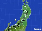 東北地方のアメダス実況(降水量)(2018年02月17日)