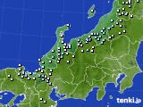 2018年02月17日の北陸地方のアメダス(降水量)