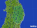 岩手県のアメダス実況(日照時間)(2018年02月17日)