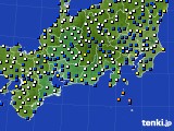 2018年02月17日の東海地方のアメダス(風向・風速)