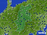 長野県のアメダス実況(風向・風速)(2018年02月17日)