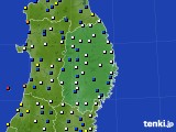 2018年02月17日の岩手県のアメダス(風向・風速)