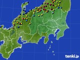 2018年02月18日の関東・甲信地方のアメダス(積雪深)