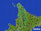 2018年02月18日の道北のアメダス(日照時間)