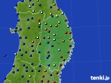 岩手県のアメダス実況(日照時間)(2018年02月18日)