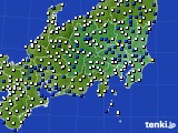 2018年02月18日の関東・甲信地方のアメダス(風向・風速)