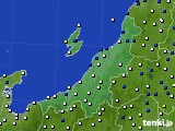 2018年02月18日の新潟県のアメダス(風向・風速)