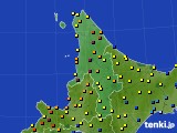 道北のアメダス実況(積雪深)(2018年02月19日)