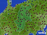 長野県のアメダス実況(日照時間)(2018年02月19日)