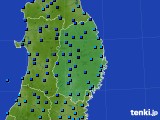 岩手県のアメダス実況(気温)(2018年02月19日)