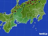 2018年02月20日の東海地方のアメダス(積雪深)